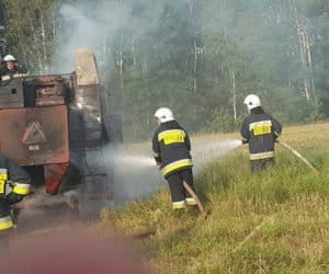 Kolejny pożar kombajnu. Czy to było zwarcie?