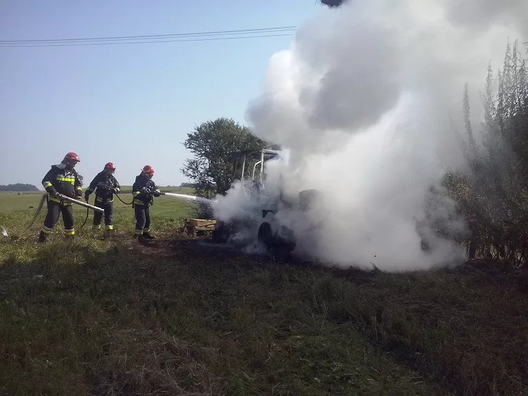 pożar ciągnika