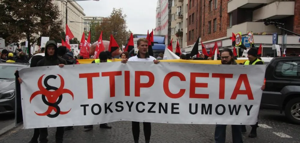 Protest przeciwko CETA