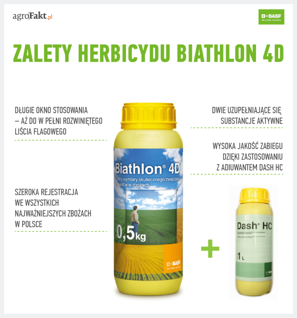 zalety herbicydu Biathlon 4D