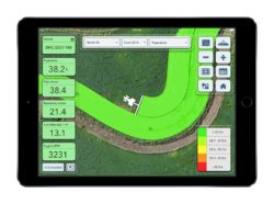 Panel aplikacji Climate FieldView