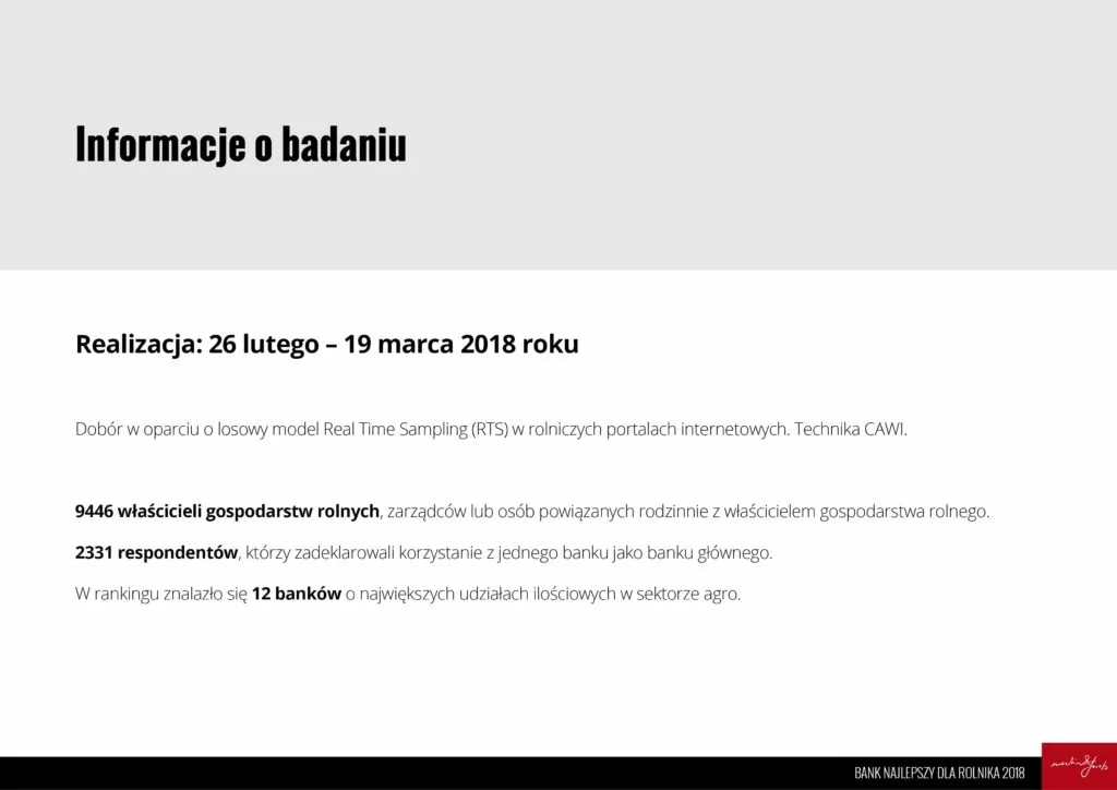 informacje o rankingu