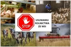 Kampania STOP wieś, teren pracy rolnika mandat za żniwa