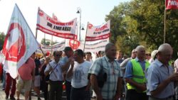 protestujący sadownicy, nadprodukcja jabłek