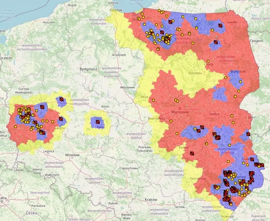 Aktualności rolnicze- Liczba ognisk ASF rośnie