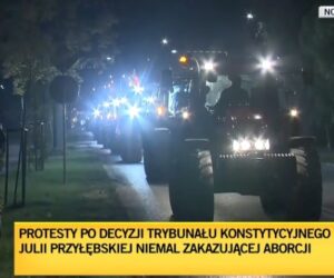 Część rolników wspiera protesty kobiet