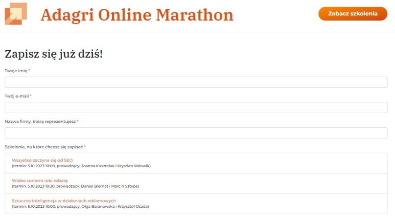 adagri online marathon szkolenia konferencja rolnictwo marketing