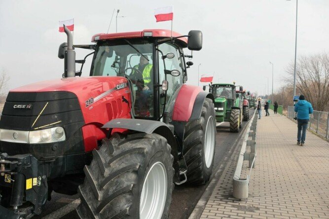 Aktualności rolnicze - Protest w Piaskach
