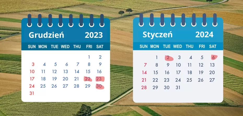 ARiMR 2023 i 2024 - aktualności - ARiMR terminy - dopłaty ARiMR