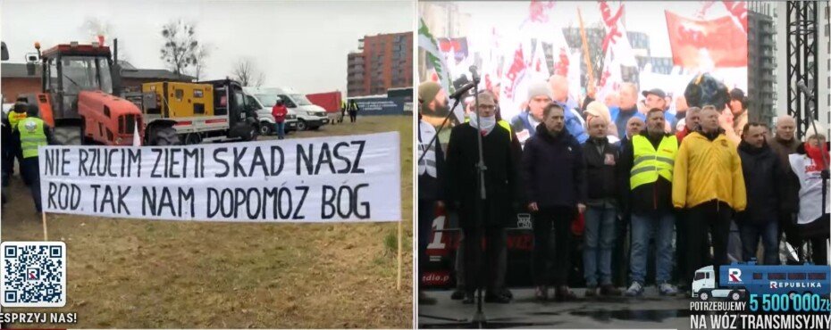 Protest Solidarność i&nbsp;rolników