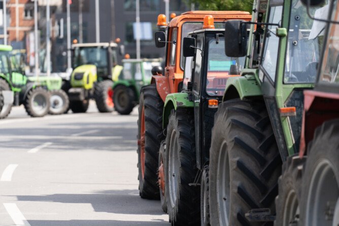 Protest rolników w Brukseli