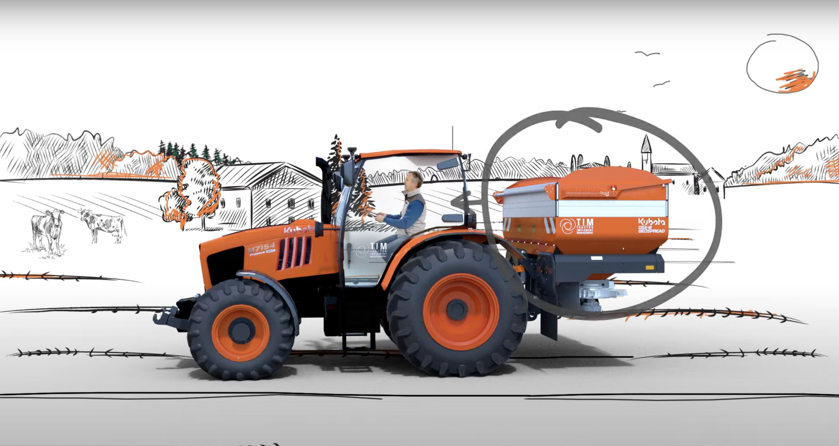 System TIM od Kuboty. Łatwiejsza praca z rozsiewaczem. Zobacz film