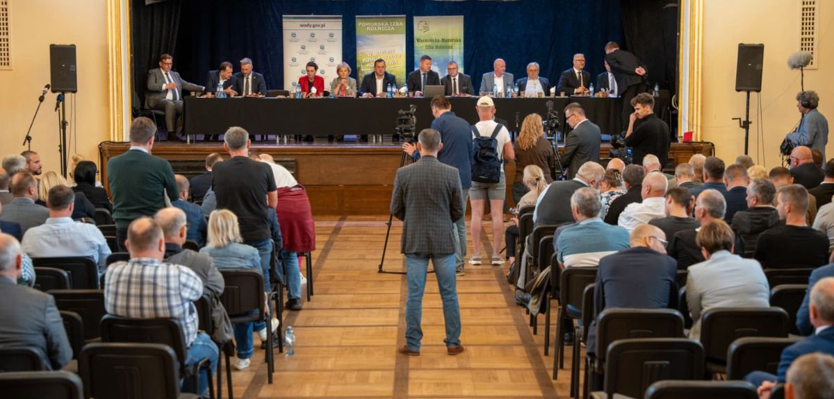 Konferencja ministra rolnictwa na Żuławach