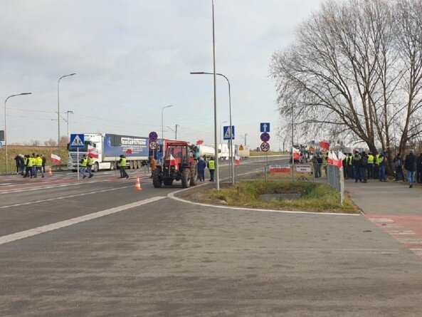 Strajk rolników w Medyce