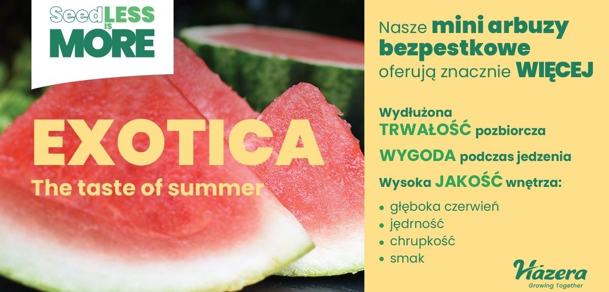 Bezpestkowy mini arbuz Exotica w konkursie na innowację roku!