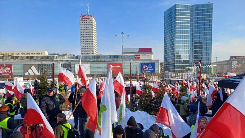 Wielki protest rolników w Warszawie 9 stycznia 2026. „Stolica dzisiaj jest rolnicza”