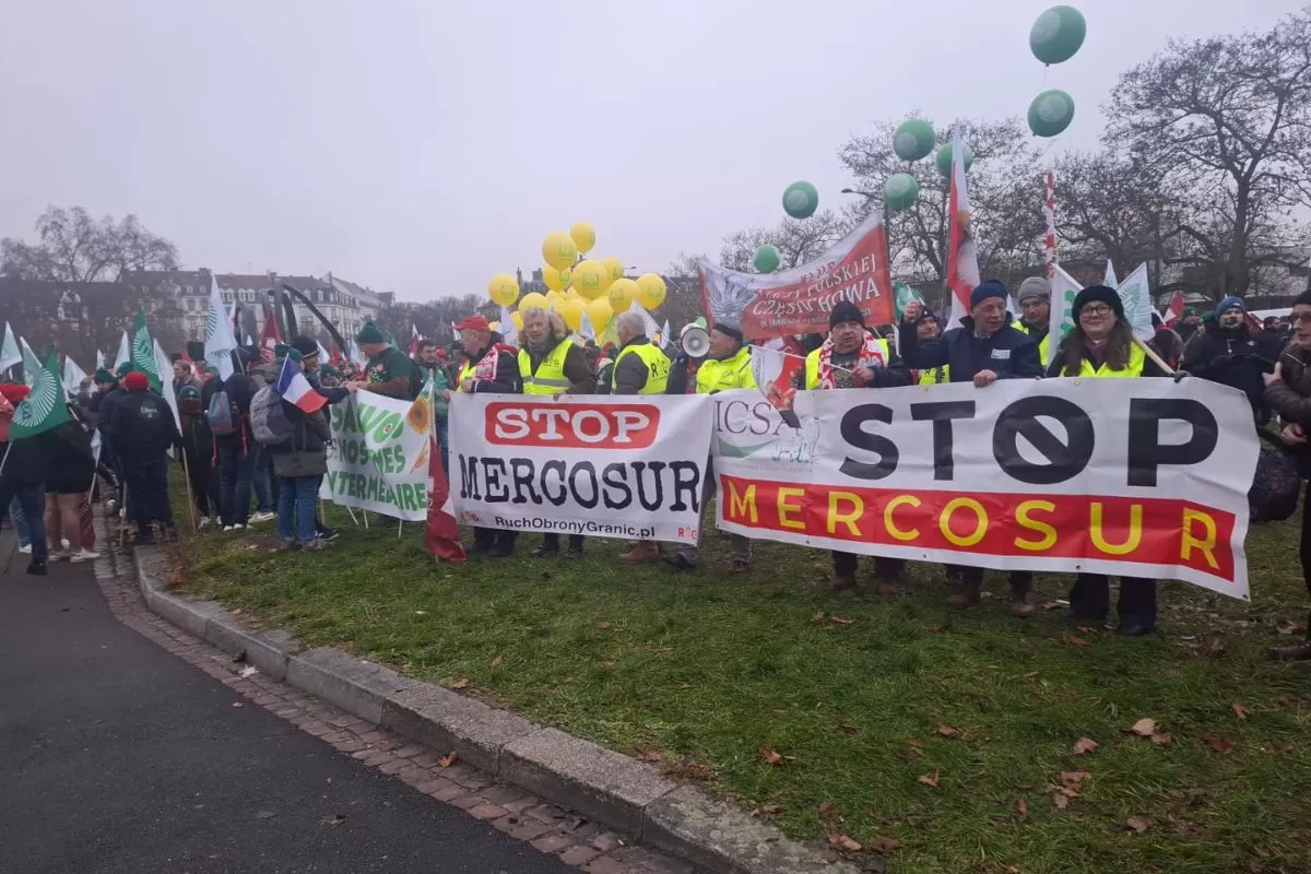 protest rolników w Strasburgu