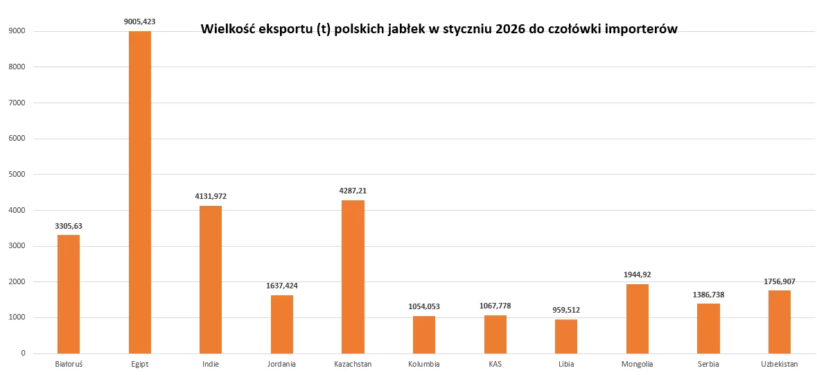 eksport polskich jabłek poza UE