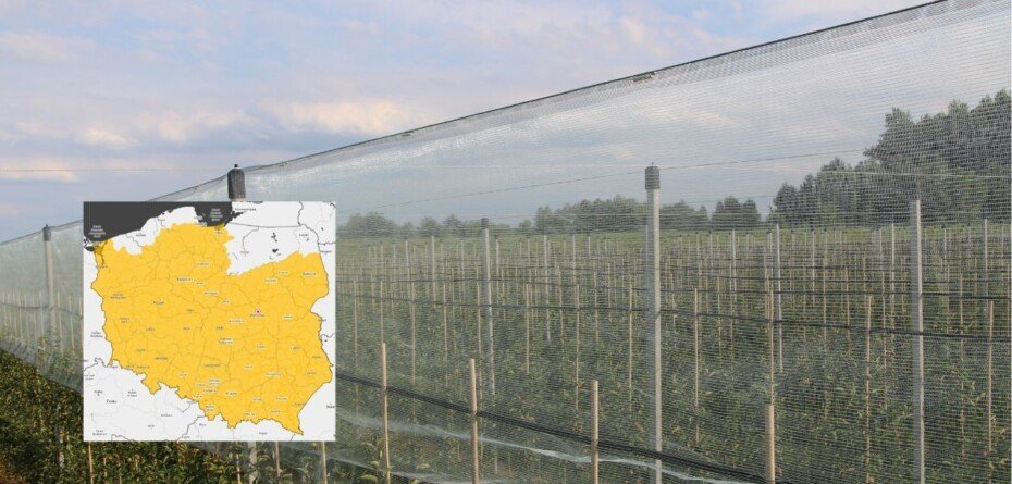 Sady w Polsce znów zagrożone. Teraz konieczna ochrona przed gradem