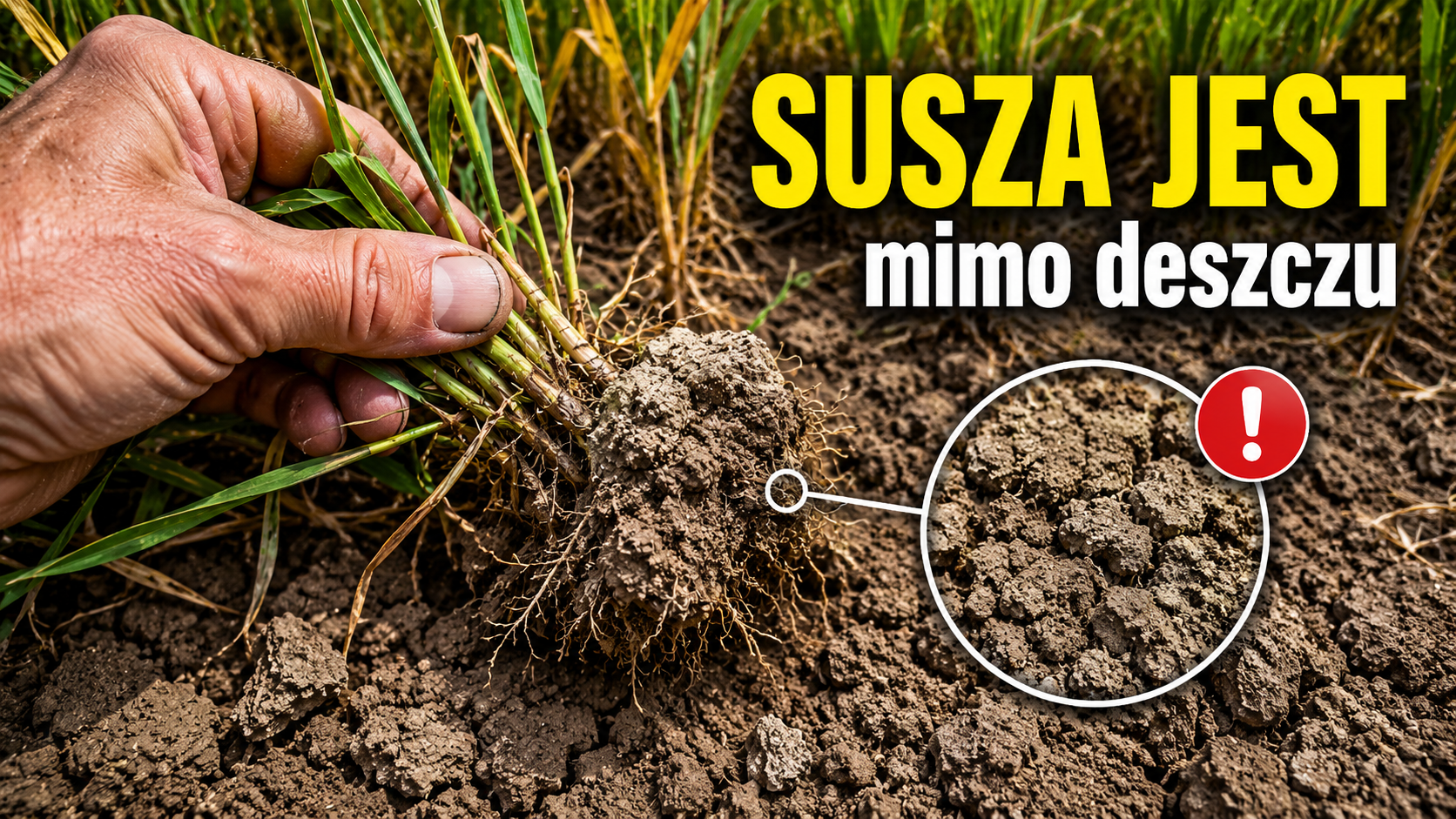 IUNG pokazuje suszę. Koniecznie sprawdź wodę przy korzeniach