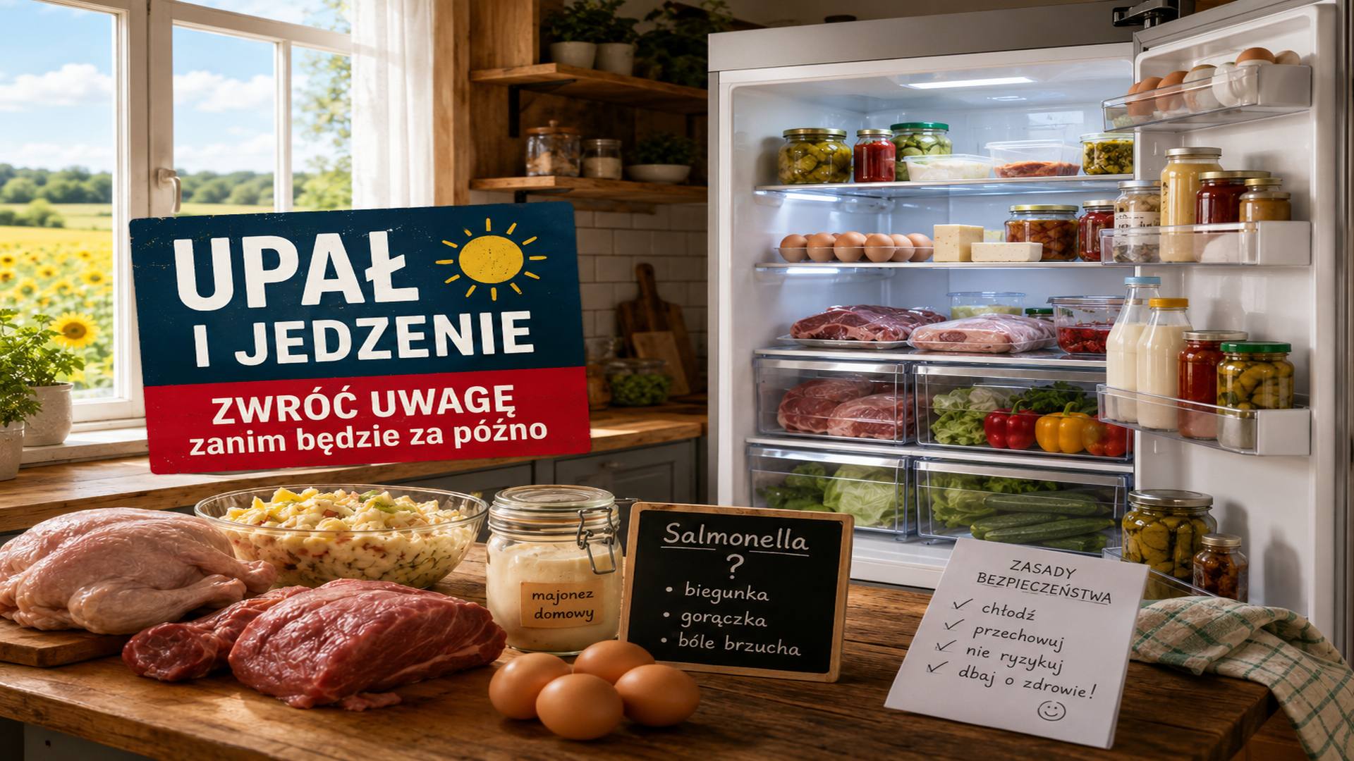 Upał i jedzenie. Te produkty psują się najszybciej.