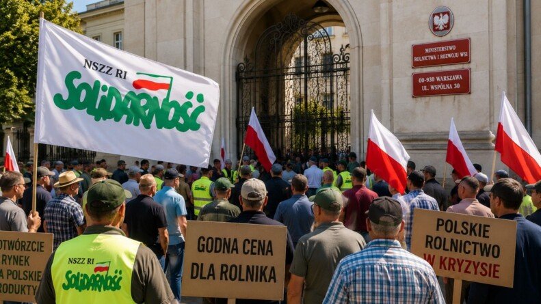 Rolnicy protestują w Warszawie