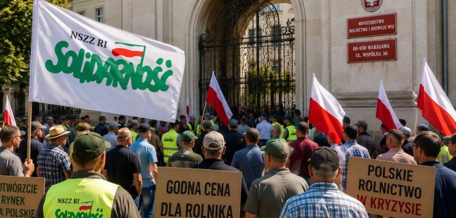 Rolnicy protestują w Warszawie