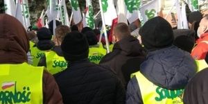 Rolnicza pikieta w Warszawie
